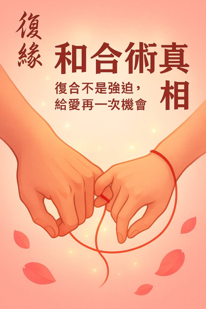 和合術封面圖片，象徵復合與感情挽回的正能量插圖