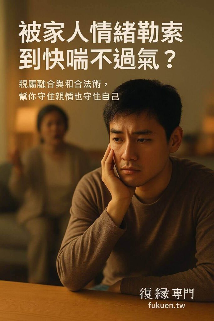 被父母情緒勒索的年輕人,透過親屬融合與和合法術尋找解法,復緣諮詢品牌 Fukuen.tw