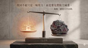 復緣感情天平：分析挽回女友與挽回男友時，推力、阻力與人為扣分能量的能量消長